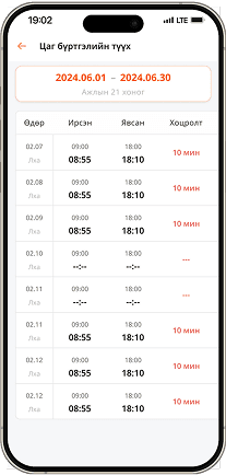 App History Screen