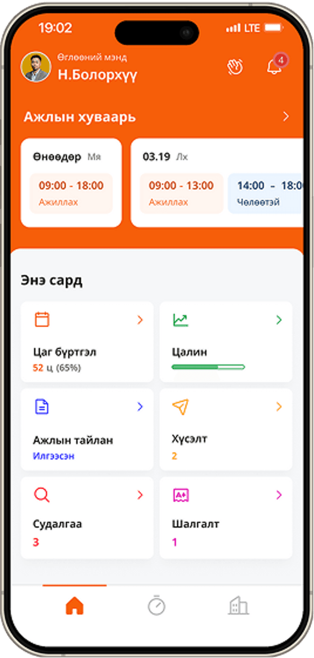 App Dashboard Screen